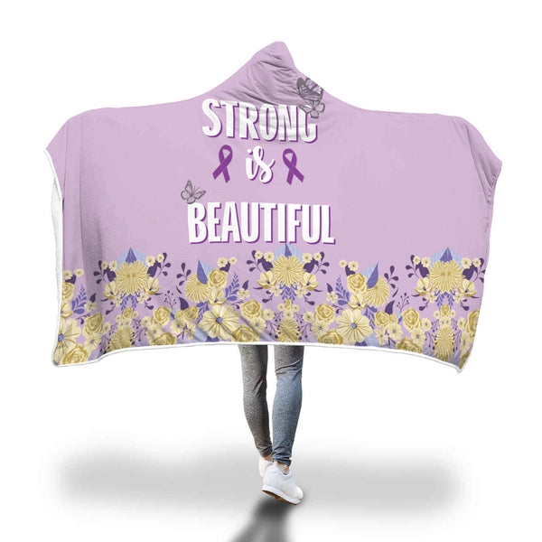 Strong Is Beautiful Hooded Blanket