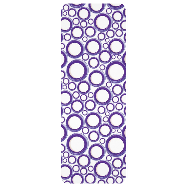 Purple Circles Yoga Mat