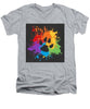 Pride Bear Paw - Men's V-Neck T-Shirt