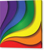 Rainbow Pride Swirl - Canvas Print