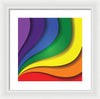 Rainbow Pride Swirl - Framed Print