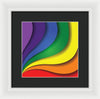 Rainbow Pride Swirl - Framed Print