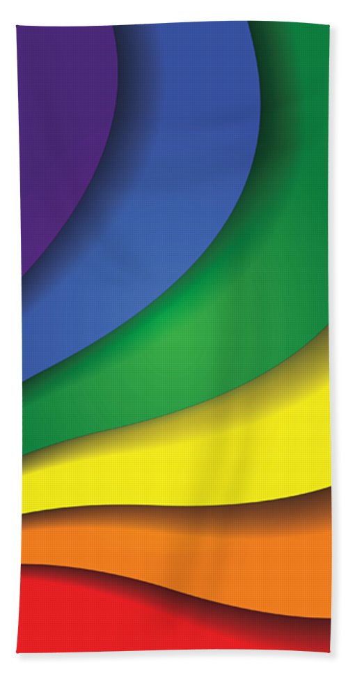 Rainbow Pride Swirl - Beach Towel