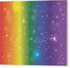 Rainbow Pride With Sparkles - Wood Print