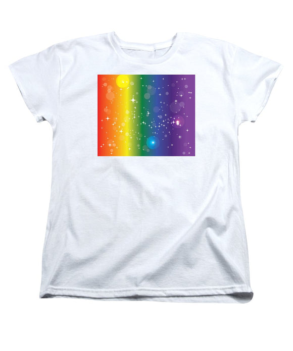 Rainbow Pride With Sparkles - Women's T-Shirt (Standard Fit)