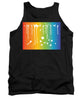 Rainbow Pride With White Paint Splodges - Tank Top