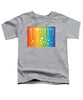 Rainbow Pride With White Paint Splodges - Toddler T-Shirt