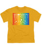 Rainbow Pride With White Paint Splodges - Youth T-Shirt